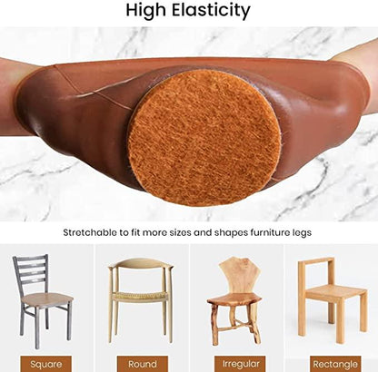 Silent Glide Silicone Chair Leg Protectors