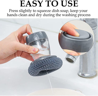 Soap Dispensing Hand Scrubber (Pack of 2)