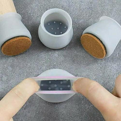 Silent Glide Silicone Chair Leg Protectors
